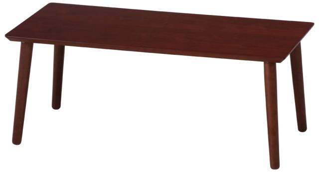 不二貿易 10864 突板ローテーブル(ブラウン・幅80cm)8040BR　幅800×奥行400×高さ320mm[10864フジボウエキ] 返品種別A