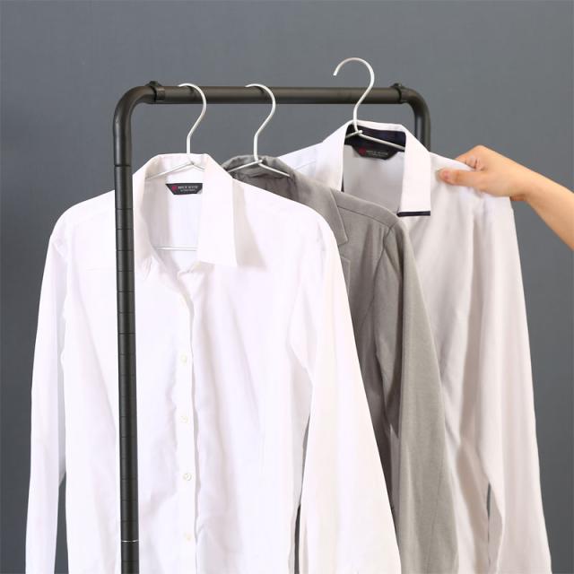 不二貿易 ハンガーラック 幅60cm 奥行45cm 高さ167cm ブラック 棚付き キャスタ 不二貿易 ハンガーラック 幅60cm 奥行45cm 高さ167cm