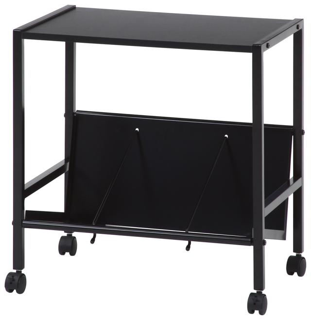 不二貿易 17611 ファイルワゴン1段（ブラック）サイズ(約)：幅55×奥行38×高さ58cm[17611フジボウエキ] 返品種別A