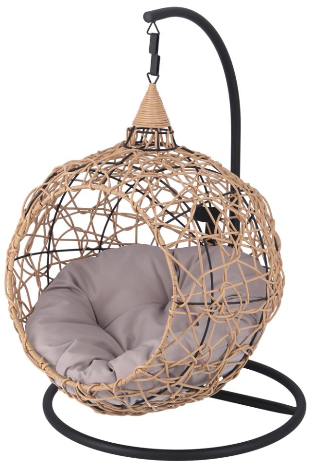 不二貿易 51736 ペット用ハンギングチェア ラウンド（ナチュラル）[51736フジボウエキ] 返品種別A