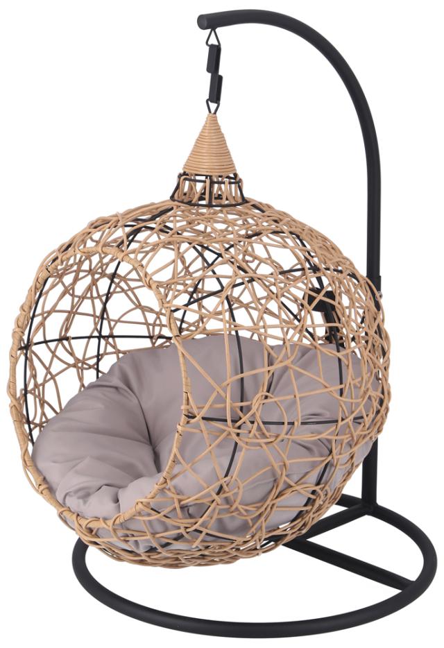 不二貿易 51736 ペット用ハンギングチェア ラウンド（ナチュラル）[51736フジボウエキ] 返品種別A_2