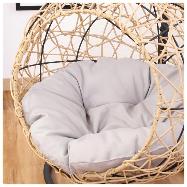 不二貿易 51736 ペット用ハンギングチェア ラウンド（ナチュラル）[51736フジボウエキ] 返品種別A_8