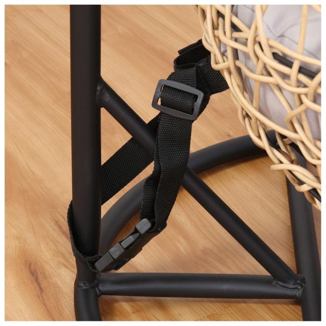 不二貿易 51736 ペット用ハンギングチェア ラウンド（ナチュラル）[51736フジボウエキ] 返品種別A_11