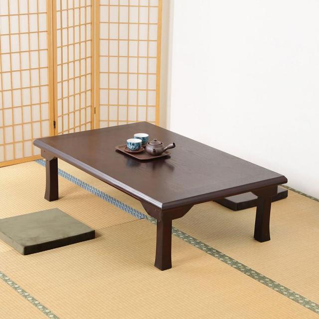 (美品)木製座卓 ブラウン　和風　レトロ 大川家具通販リラックス本店,座卓 テーブル 和室 座敷机 日本製
