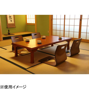 不二貿易 72972 折脚和風座卓(ブラウン・150×75cm)TLM-15075 OAK[