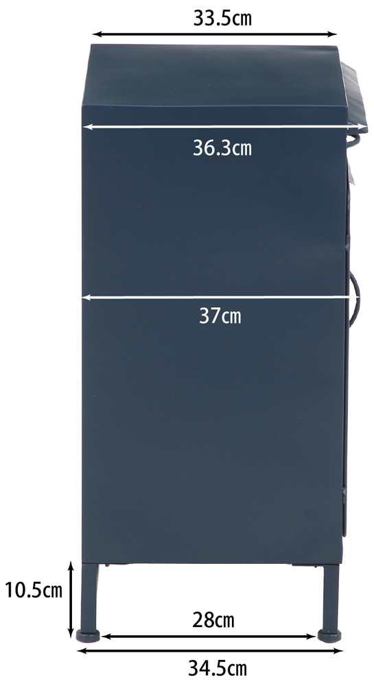 不二貿易 70231 宅配ボックス マーガレット（ネイビー）[70231フジボウエキ] 返品種別Bの通販は