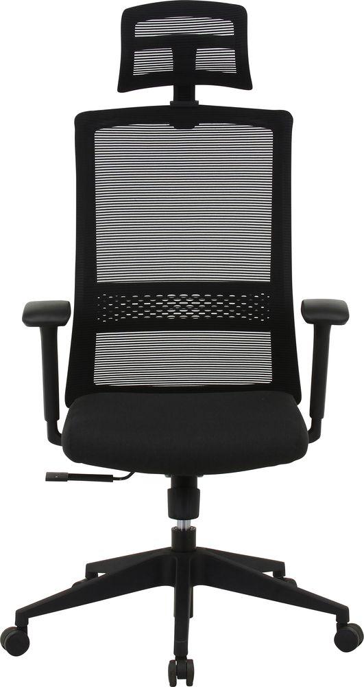 不二貿易 70516 ヘッド付きハイバックチェア マスターIV（ブラック）[70516フジボウエキ] 返品種別A_1