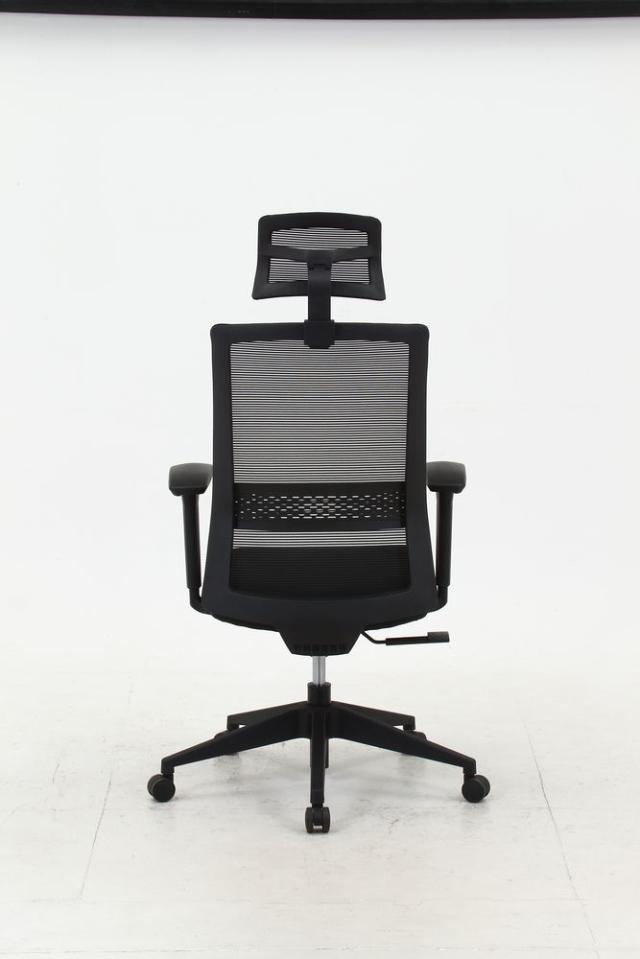 不二貿易 70516 ヘッド付きハイバックチェア マスターIV（ブラック）[70516フジボウエキ] 返品種別A_3