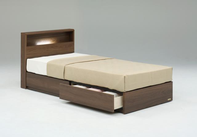 フランスベッド プレミア70 キャビネット付き 引き出しタイプ (シングル・ウォールナット) FRANCEBED PR-70-06CDRS-WN返品種別B