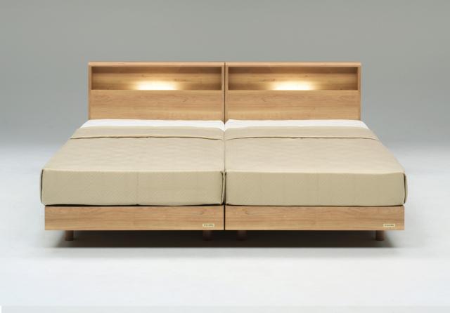フランスベッド PR-70-06CLGS-NA プレミア70 キャビネット付き レッグタイプ (シングル・ナチュラル)FRANCEBED[PR7006CLGSNA] 返品種別B