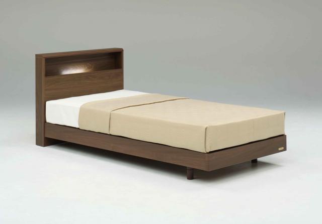 フランスベッド プレミア70 キャビネット付き レッグタイプ (セミダブル・ウォールナット) FRANCEBED PR-70-06CLGM-WN返品種別B