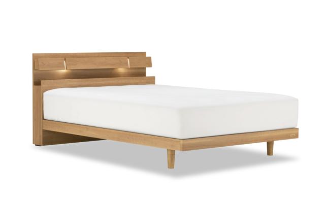 フランスベッド ディーレクトス キャビネット付き レッグタイプ 左右にLED照明付き(シングル・チェリー) DL-C103LGS-KCH返品種別B