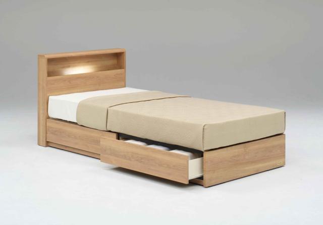 フランスベッド プレミア70 キャビネット付き 引き出しタイプ (クイーン・ナチュラル) FRANCEBED PR-70-06CDRQ-NA返品種別B