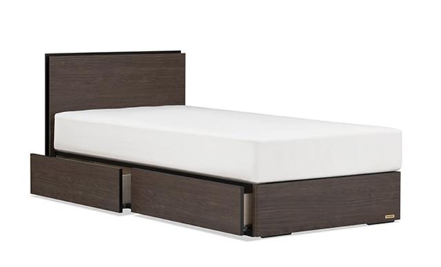 フランスベッド BG-002DRD-WN ベッドフレーム 引き出しタイプ(ダブル・ウォールナット)FRANCEBED[BG002DRDWN] 返品種別B