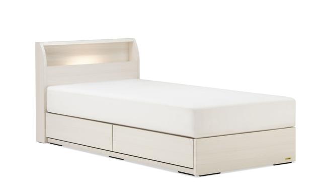 フランスベッド PSC-194DRS-WH ベッドフレーム 引き出しタイプ LED照明付き (シングル・ホワイト)FRANCEBED[PSC194DRSWH] 返品種別B