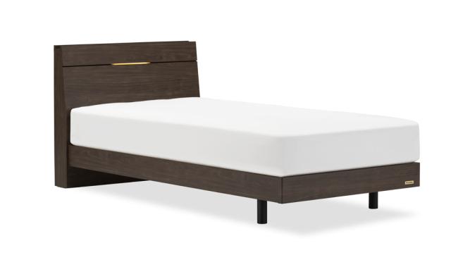 フランスベッド EY-02CLGD-WN エディ レッグタイプ LED照明付き (ダブル・ウォールナット)FRANCEBED[EY02CLGDWN] 返品種別B