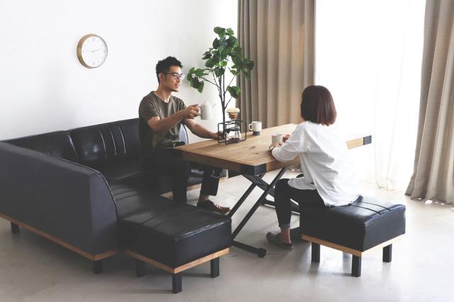 東馬 LDソファ 軒先渡し】東馬 リガラLDソファ セット(右+アームレス) 54684730 1