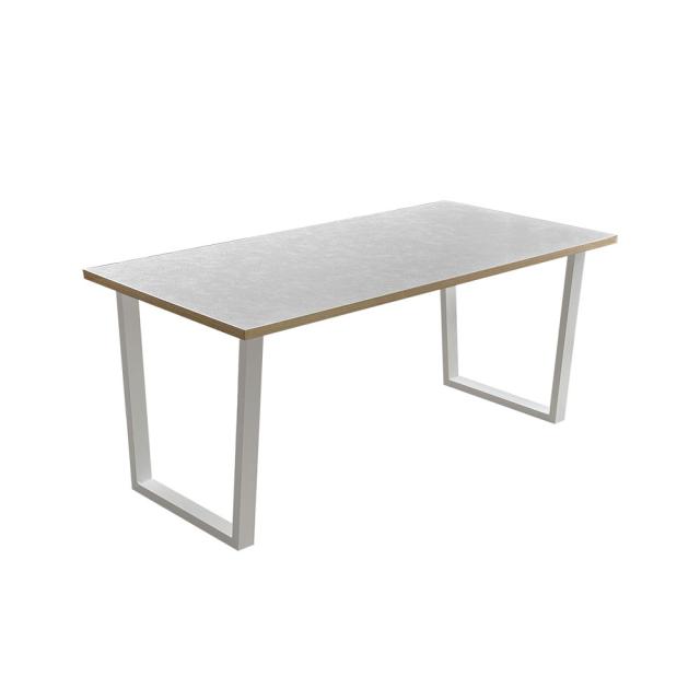 東馬 TKM(ツキミ) 160cmダイニングテーブル WH(ホワイト) 54685820返品種別A