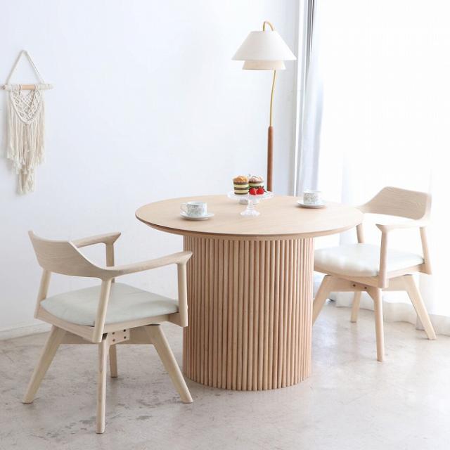 東馬 UP ロペ形ダイニングテーブル100cm(ガラスなし) SNA(シャビーナチュラル) 54688580返品種別B_5