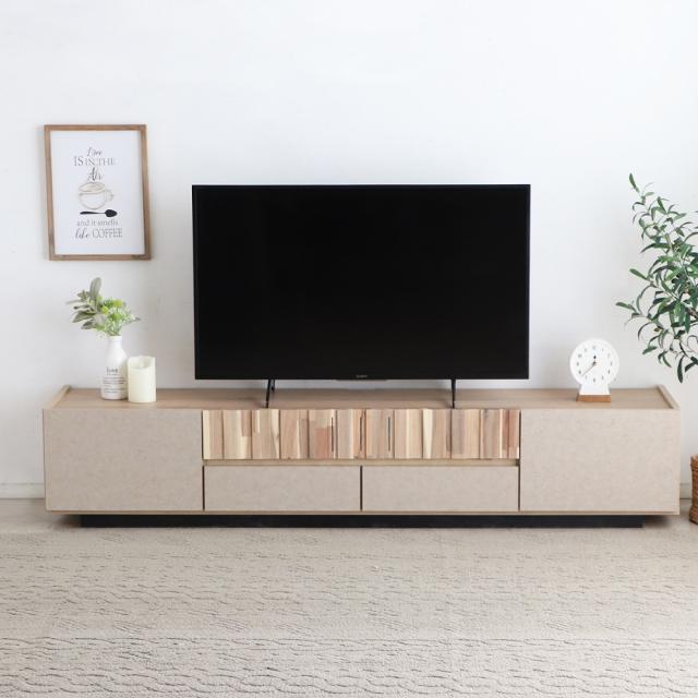 東馬 ツキミクリート 180テレビボード NABE（ナチュラルベージュ 