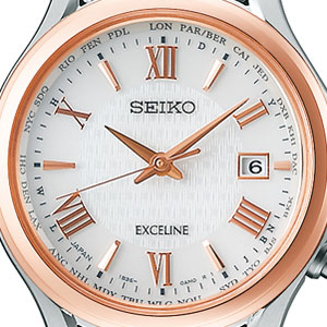 SEIKO EXCLINE ソーラー電波時計 SWCW162 セイコー エクセリーヌ レディース 腕時計 ブランド チタン 日本