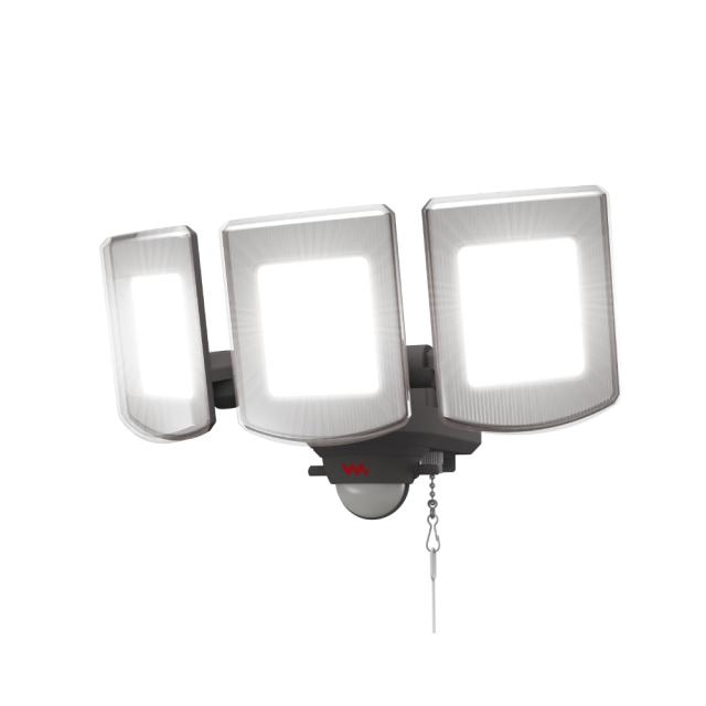 ムサシ LED-AC342 AC式　KEDセンサーライト（14W×3灯）musashi[LEDAC342] 返品種別A