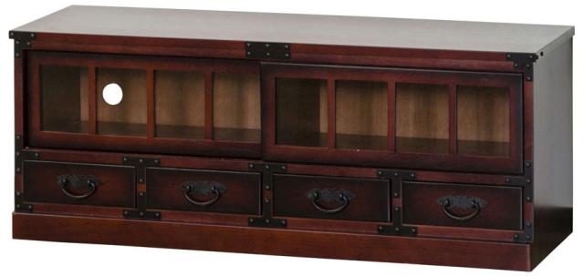 クロシオ 64805 民芸調　ローボード[64805クロシオ] 返品種別A