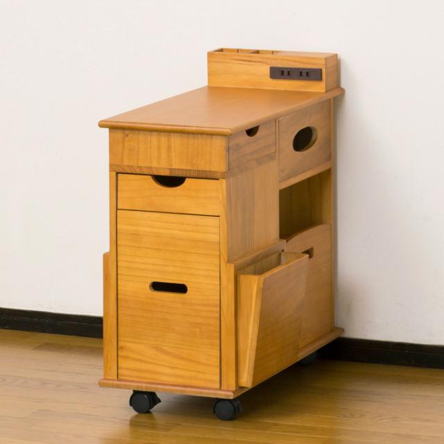 クロシオ 64838 ソファーサイドすっ桐ワゴン[64838] 返品種別A_3