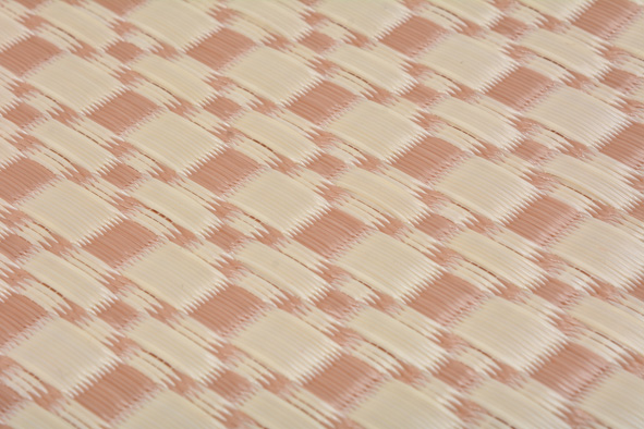 HAGIHARA(萩原) 丸洗いできる い草風カーペット 江戸間3帖(174×261cm・ブラウン) ルイス ラグマット PPマット ルイスE3BR返品種別A