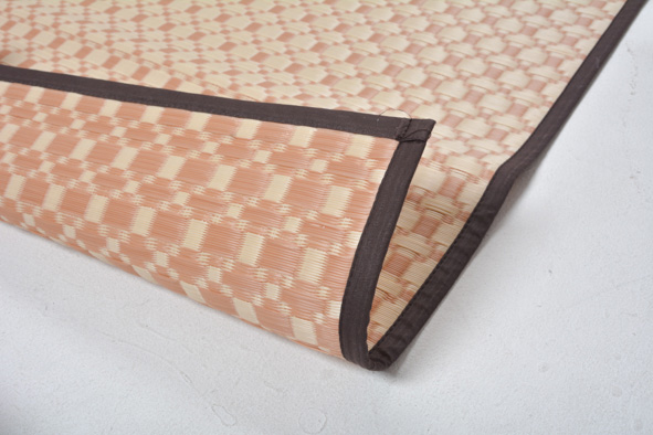 HAGIHARA(萩原) 丸洗いできる い草風カーペット 江戸間3帖(174×261cm・ブラウン) ルイス ラグマット PPマット ルイスE3BR返品種別A