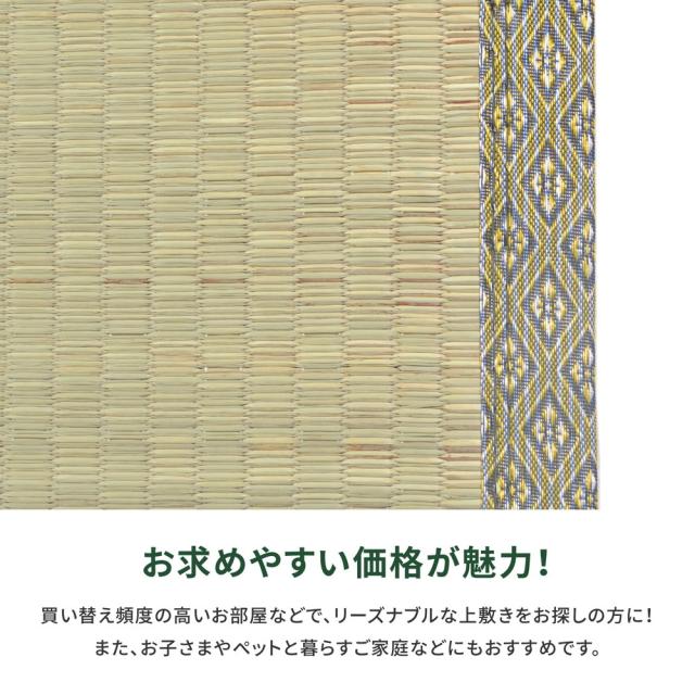 HAGIHARA(萩原) ヤナガワE10 い草カーペット 柳川 江戸間10畳 個装（440×352cm）[ヤナガワE10] 返品種別A_3