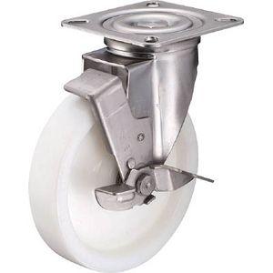 ハンマーキャスター オールステンレス　自在SP付　ナイロンB車　200mm 319S-NRB200-BAR01返品種別B