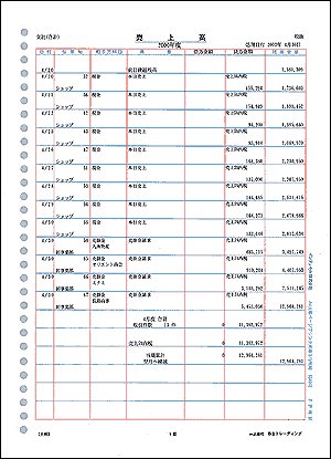 弥生 334002 A4元帳ページプリンタ3行明細 1000枚[334002] 返品種別A
