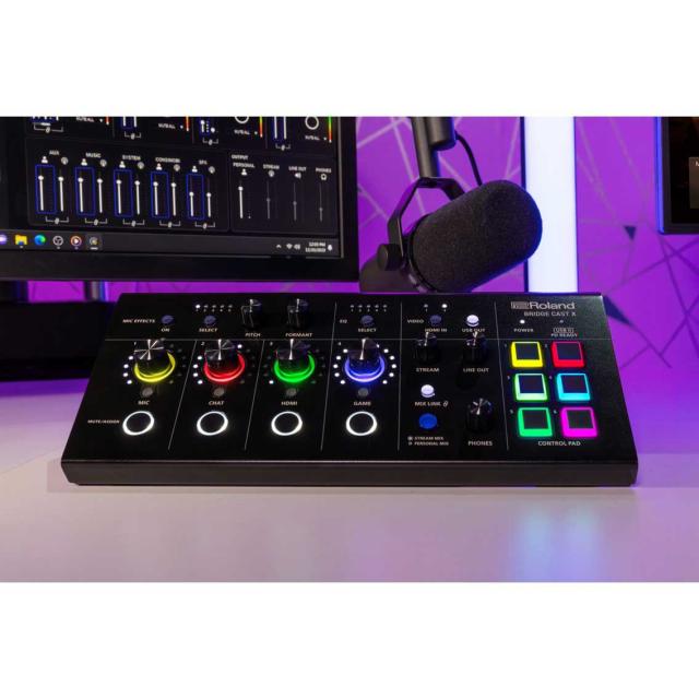 ローランド BRIDGECSTX ゲーミングミキサーRoland BRIDGE CAST X