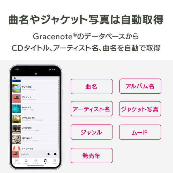 アイ・オー・データ機器｜I-O DATA CD-6WK スマートフォン用CDレコーダー ハイエンドモデル CDレコ6（ブラック）Wi-Fi接続 DVD再生 SDカード・USBメモリースロット搭載[CD6WK] 返品種別B