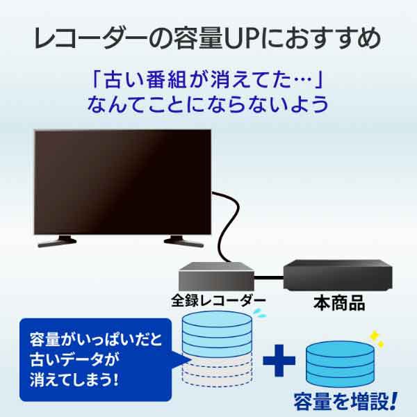 I/Oデータ AVHD-US4 USB3.2(Gen1) 24時間連続録画対応 静音GOLD 録画用