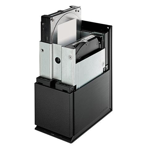 IODATA HDW-UTCS16 USB3.2 Gen1対応 2ドライブ搭載ハードディスク(RAID 0/ 1対応) 16TB | I-O DATA アイ・オー・データ USB 3.2 Gen 1対応 2ドライブ