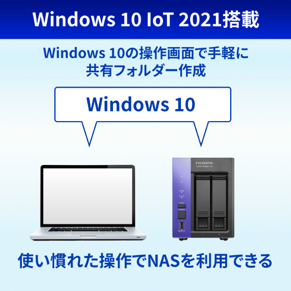 アイ・オー・データ機器｜I-O DATA Windows搭載 小規模利用法人向けNAS 2TB LAN DISK Z（HDL2-Z10ATBシリーズ） HDL2-Z10ATB02返品種別B_3