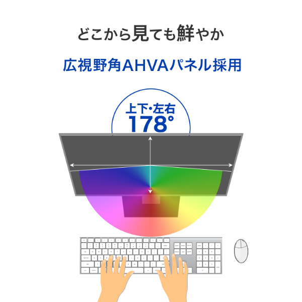 アイ・オー・データ機器｜I-O DATA LCD-D272SAX 液晶ディスプレイ(27型/AHVA/FullHD 1920×1080/100Hz/4ms/HDMI/DP/VESA/5年保証・無輝点保証)(ブラック)アイオーデータ LCD-D2SXシリーズ[LCDD272SAX] 返品種別A_6