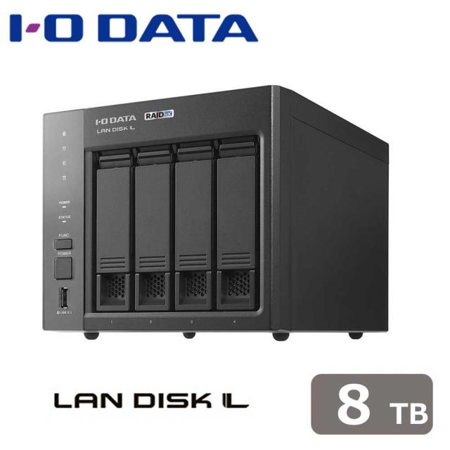 アイオーデータ｜I-O DATA HDL4-LX08 法人向け4ドライブNAS（ネットワークHDD) 8TB LAN DISK（HDL4-LXシリーズ）[HDL4LX08] 返品種別B 165,000円