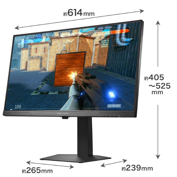 アイ・オー・データ機器｜I-O DATA LCD-GDU271JAD ゲーミング液晶ディスプレイ(27型/AHVA/4K 3840×2160/320Hz/0.5ms/HDR/HDMI/DP/VESA/5年保証・無輝点保証)(ブラック)GigaCrysta[LCDGDU271JAD] 返品種別A_11