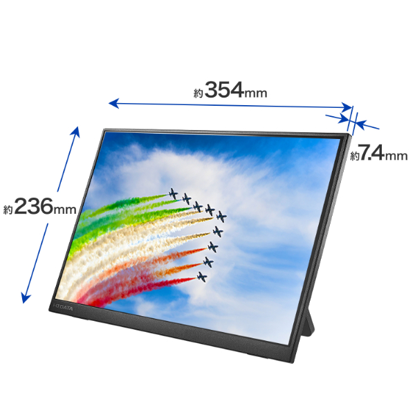 アイ・オー・データ機器｜I-O DATA LCD-YC163DX モバイル液晶ディスプレイ(16型/IPS/WUXGA 1920×1200/60Hz/8ms/HDR10/HDMI/USB Type-C)(ブラック)[LCDYC163DX] 返品種別A_11