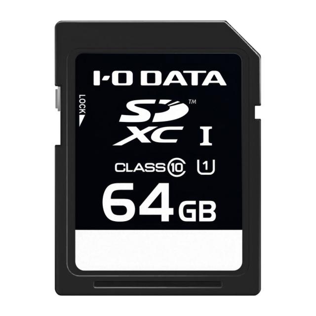 アイ・オー・データ機器｜I-O DATA SDU1-64G/NC UHS-I UHS スピードクラス1対応 SDメモリーカード 64GB[SDU164GNC] 返品種別B