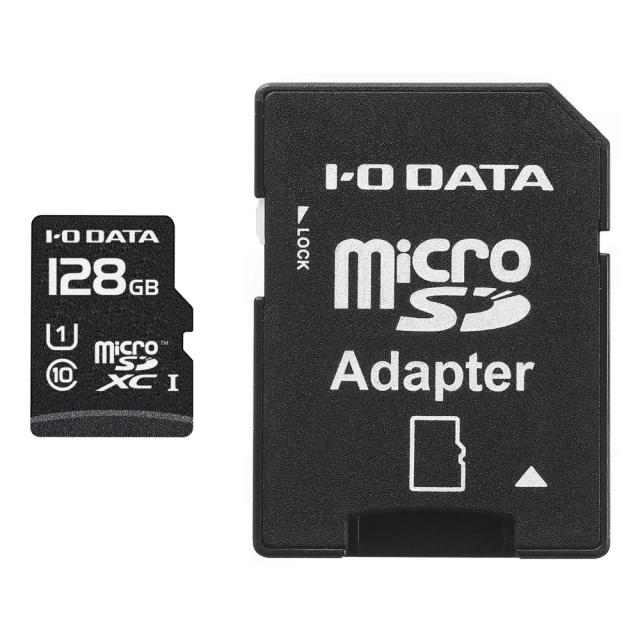 アイ・オー・データ機器｜I-O DATA MSDU1-128G/NC UHS-I UHS スピードクラス1対応 microSDメモリーカード 128GB（SDカード変換アダプター付き）[MSDU1128GNC] 返品種別B