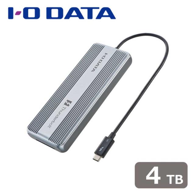アイ・オー・データ機器｜I-O DATA SSPU-TFC4B 長期5年保証＆Thunderbolt(tm) 5対応 超高速ポータブルSSD 4TB[SSPUTFC4B] 返品種別B