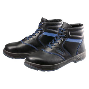 シモン SL22BL25.5 安全靴　編上靴　黒/ブルー　25.5cm[SL22BL255] 返品種別B