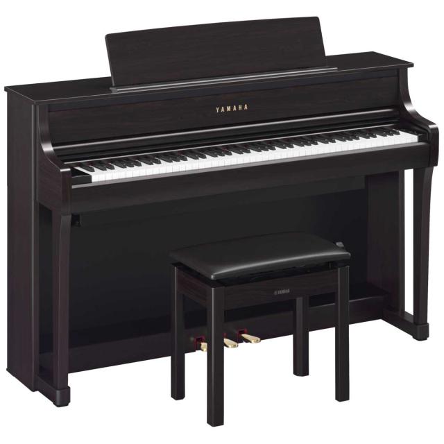 ヤマハ CLP-875-R 【Joshin web限定！　ピアノマット＆お手入れセットプレゼント！　】電子ピアノ(ニューダークローズウッド調)【高低自在椅子＆ヘッドホン＆ソングブック付き】YAMAHA　Clavinova(クラビノーバ)[CLP875R] 返品種別A 175,000円