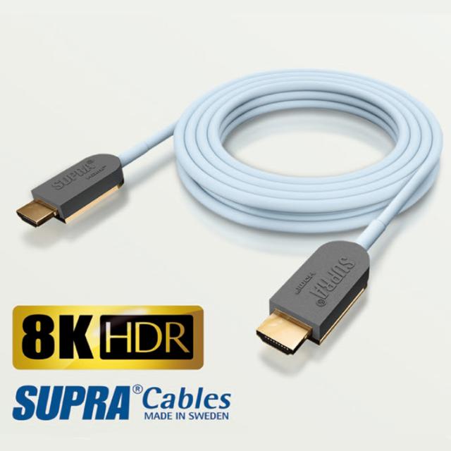 スープラ HDMI-2.1-AOC-100.0M 光伝送方式 8K/HDR対応HDMIケーブル(100.0m)SUPRA[HDMI21AOC1000M] 返品種別A