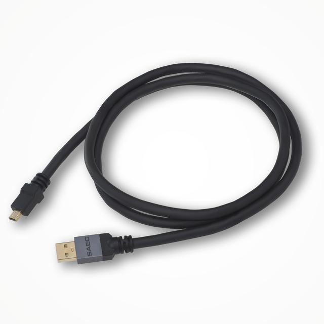 サエク オーディオグレードUSBケーブル(4.5m）【A】タイプ⇔【miniB】タイプ SAEC　ストラトスフィア SUS-020A-miniB-4.5m返品種別A