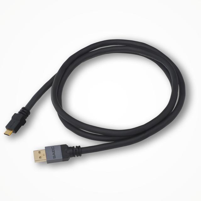 サエク オーディオグレードUSBケーブル(4.5m）【A】タイプ⇔【C】タイプ SAEC　ストラトスフィア SUS-020A-TYPEC-4.5m返品種別A